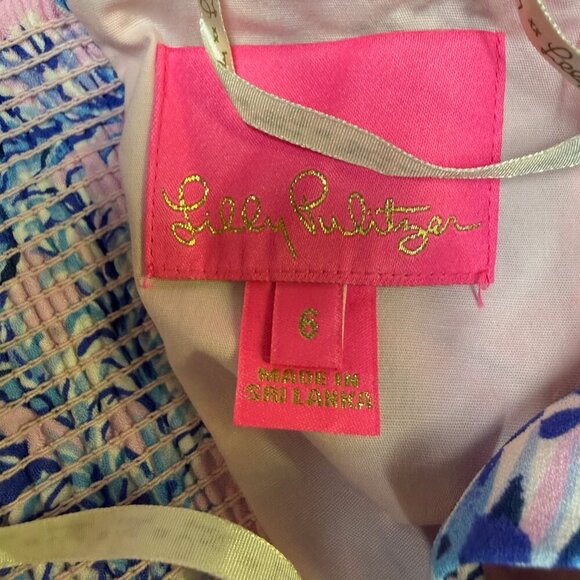 Lilly Pulitzer Zenon Ruffle Romper Magnolia Lilac “A Little Jelly” 6 EUC - Picture 11 of 15